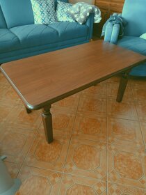 Rustikálna obývacia zostava s jedálenským stolom - 3