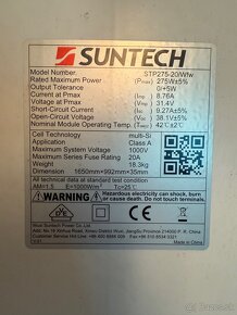 Fotovoltaické panely, solárne panely 275W, 290W - 3