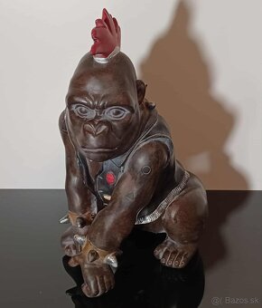 Štýlová pokladnička na peniaze Punk Monkey - 3