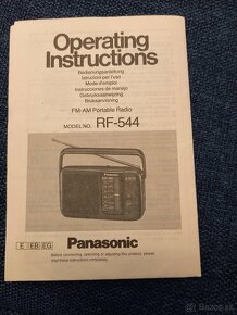 Rádio Panasonic RF 544 - r.1992 - 3