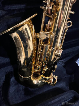 Predám nový alt saxofón Yamaha 380 YAS- komplet s príslušens - 3