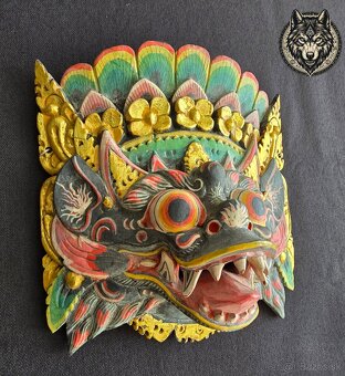 MYSTICKÁ DREVOREZBA Z BALI – OCHRANNÁ MASKA BARONG - 3
