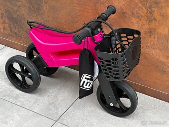 Odrazadlo FUNNY WHEELS Rider SuperSport 2v1 ruzova-malina - 3