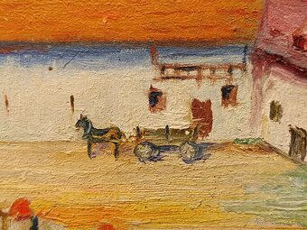 Obraz F. Plas, Statek, olej na plátně 68x98 - 3