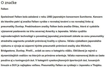 Zimné pneu Falken 215/65r16 - 3