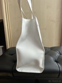 Armani Jeans veľká biela lakovaná kabelka - 3