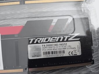 DDR4 G.Skill Trident Z 2x8GB 3000MHz CAS 14-14-14-34 - 3