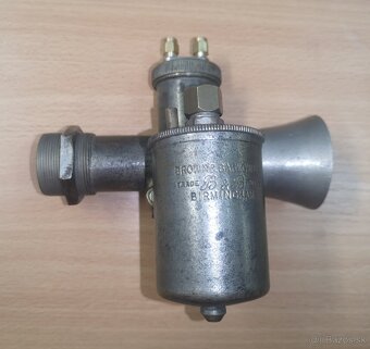 Predám bronzový karburátor B&B 25,4mm s uchytením na závit - - 3