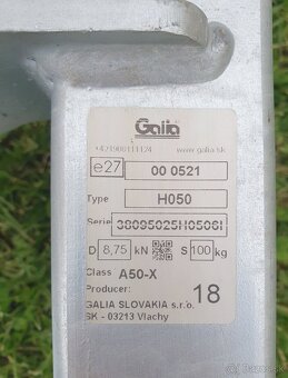 Ťažné GALIA H050 s papierom pre Honda CR-V 2002-2007 - 3