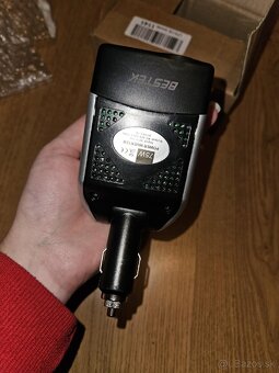 ⚡️ Menič napätia 12V/230V, 75W –ZÁSUVKA do Auta - 3