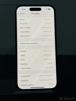 Predám Apple iPhone 14 PRO 256GB Deep Purple Bežné známky - 3