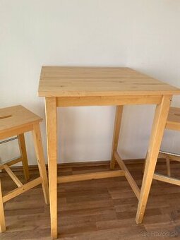 Barový stôl a dve stoličky ikea Nilsolle - 3