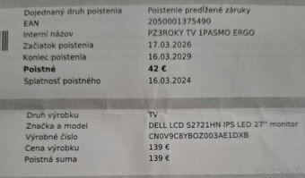 Dell LCD 27" záruka 2029 - 3