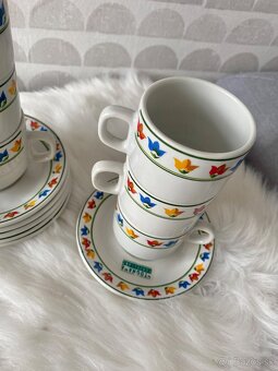 Retro taliansky porcelánový espresso set Tognana - 3