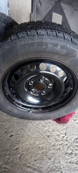 Plechove disky 5x112 r15 s pneu 195/65r15 - 3