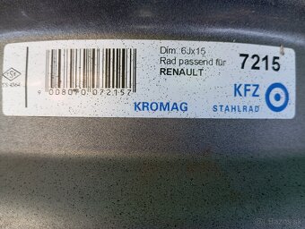 5x108 r15 plechové disky - 3