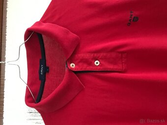 GANT originál Red pánske tricko dlhy rukav L/XL - 3