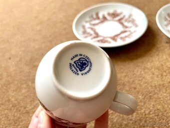 2 šálky na kávu - Čsl. keramika - 3