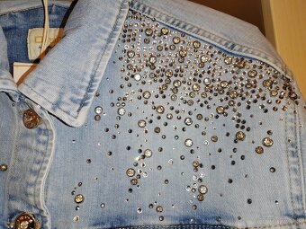 Džínsová/ rifľová bunda handmade - 3