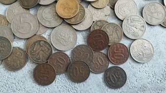 445ks minci, konvolut československé mince, 2kg ČSSR mince - 3