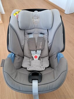 Cybex Aton 5 Soho Grey s isofix základňou, vložka vlnienka - 3