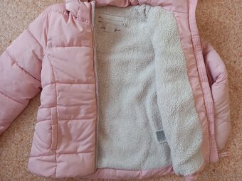Ružová zimná bunda H&M v.134 - 3