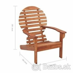 Predám nové adirondack záhradné kreslo z masívu akacie - 3