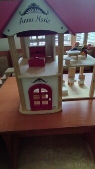 Drevená kuchynka + drevený domcek - 3