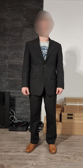 predám čierny oblek CARLO CECCI pre pána (veľkosť 50) - 3