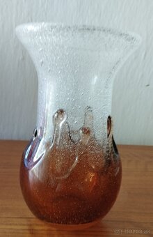 Sklenená váza - Pavel Ježek 1976-Škrdlovice - 3