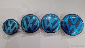 Nové stredové krytky (pukličky) kolies VW- 56,65,70, 76 mm - 3
