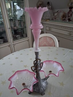 ŽARDINIERA starožitná - ružová - 3