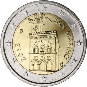 pamätné € mince, euromince, San Marino, Vatican a Monaco - 3