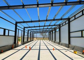OCEĽOVÁ KONŠTRUKCIA HALY - MONTOVANÁ HALA 8x24x6m - 3