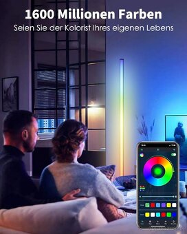 RGBIC LED stojacie lampy (170 cm) s diaľkovým - sada 2ks - 3