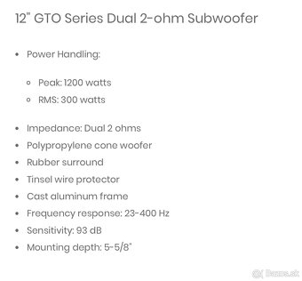 JBL subwoofer - 3
