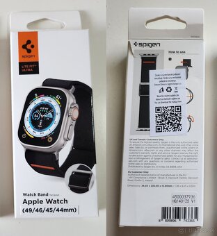 Spigen Lite Fit Ultra Black pre apple watch ultra, 44-49 mm - 3