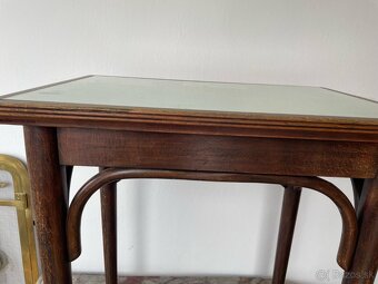 Orginal Thonet stolik so Sklom - 3