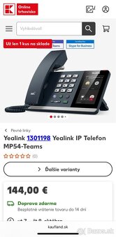 Yealink teams VoIP telefón - 3