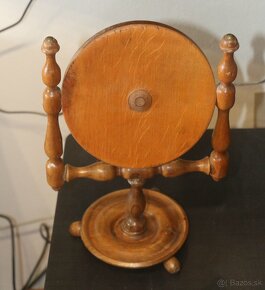 Staré drevené zrkadielko - toaletka - 3