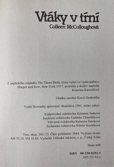 Coleen McCulloughová - Vtáky v tŕní - 3