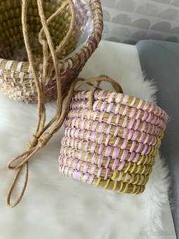 Závesné natural boho kvetináče - 3