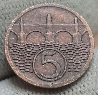 Československé meď.5 haliere. - 3