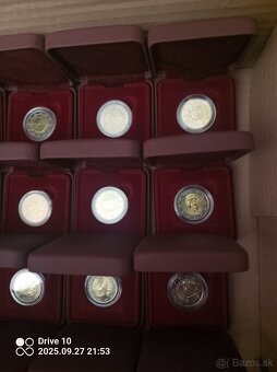 Komplet Sada Slovensko 2€ unc v krabičkach - 3