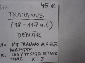 Rím, Trajanus ( 98 - 117 ), denár  originál - 3
