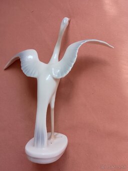 Porcelánova soška bocian - 3