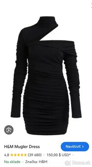 Mugler & H&M šaty - 3