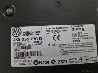 PREDAM RIADIACE JEDNOTKY BLUETOOTHU VW GROUP - 3