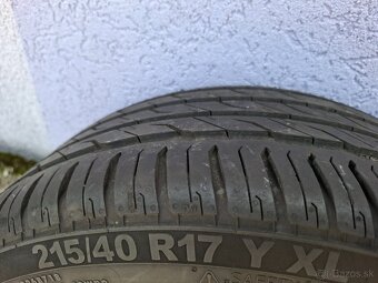 17"ELEKTRONY ORIGINAL AUDI A1,NOVE LETNE PNEU 214/40ZR17 - 3