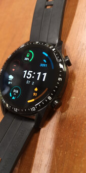 Predám smart hodinky Huawei Watch GT 2 46 mm Black Strap - 3